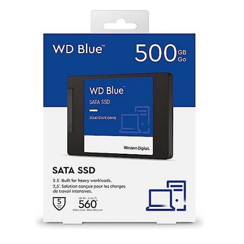 Ổ cứng gắn trong SSD WD Blue 2.5 sata, 500GB WDS500G3B0A